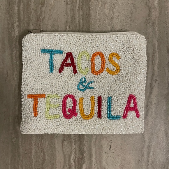 Handbags - Tacos & Tequila beaded pouch
